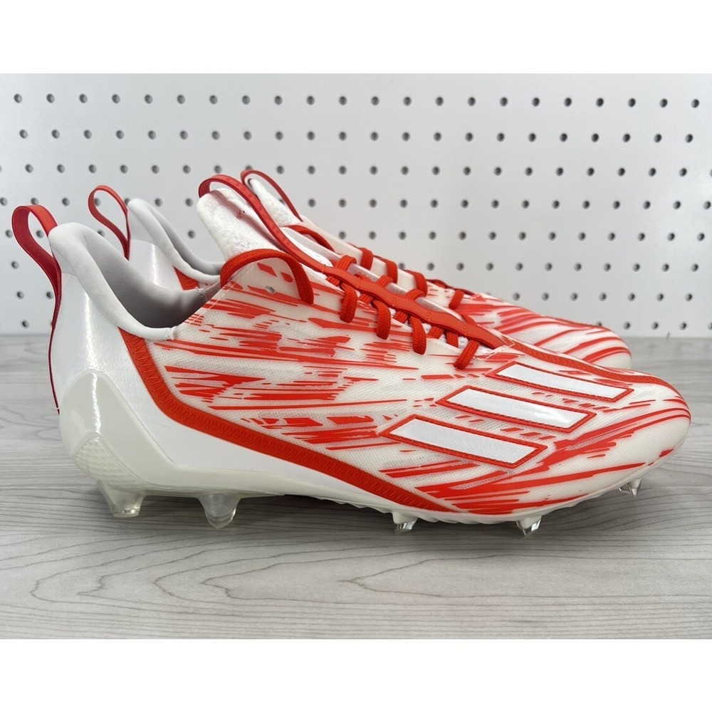 Adidas Adizero Elite 2022 Football Cleats Orange White HP8748 Men's Size 12.5